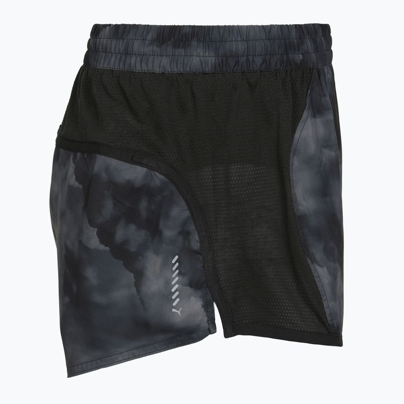 Pantaloncini da corsa da donna PUMA Run Favorite AOP Velocity 3" black/grey 3