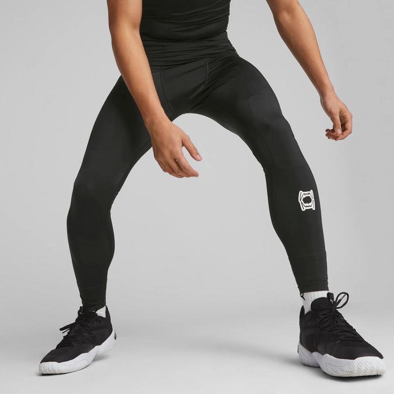 Leggings da basket da uomo PUMA Hoops Team Full Baselayer puma nero 3