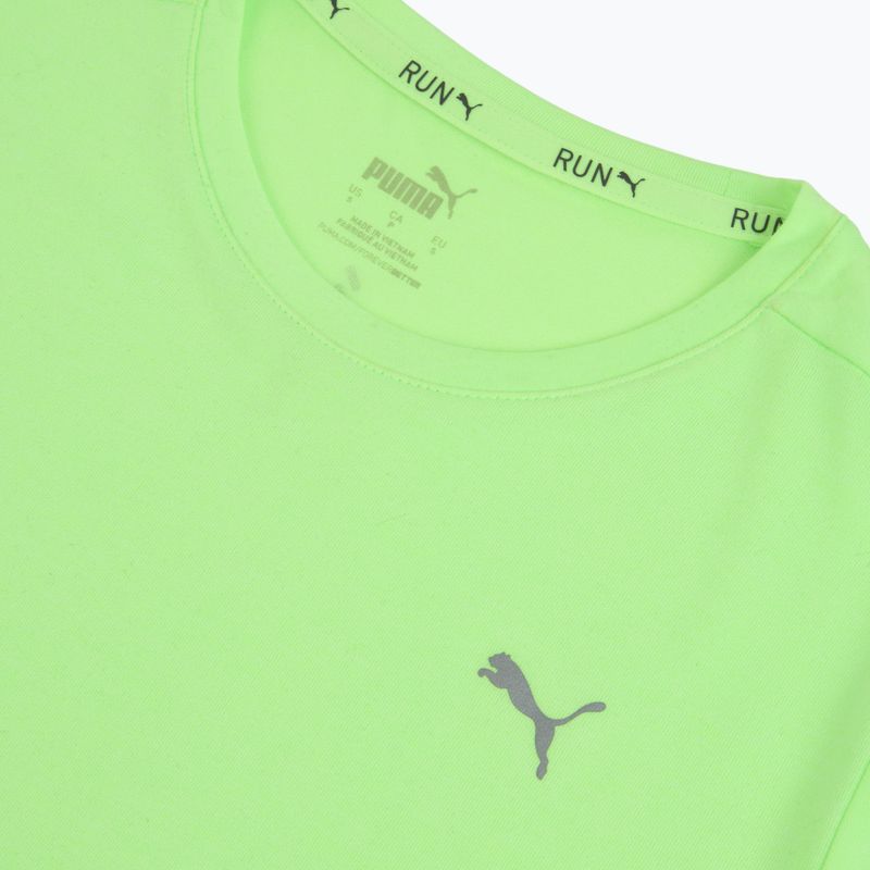 Maglia da running da donna PUMA Run Favorite Heather green/neon 3