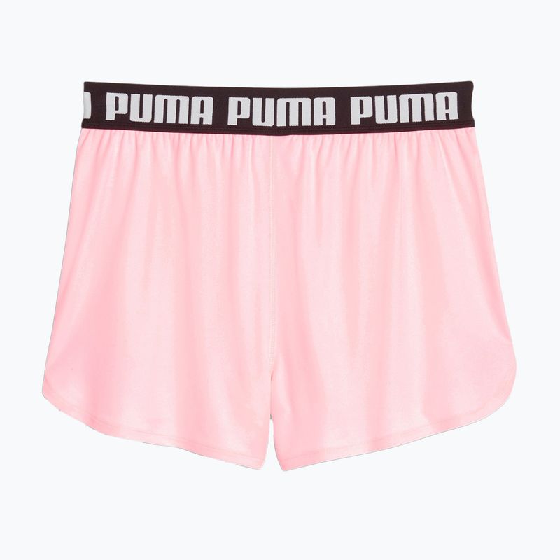 Pantaloncini da allenamento da donna PUMA Train All Day Knit 3" coral ice/puma nero 2