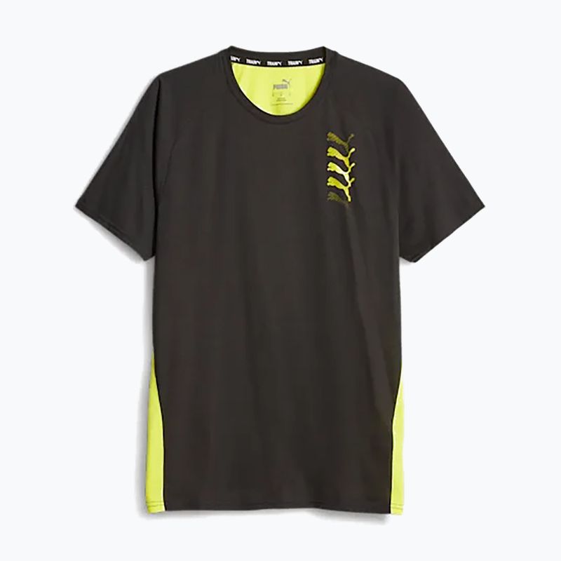 Maglia da allenamento da uomo PUMA Fit Triblend Ultrabreathe puma nero/giallo scoppiato