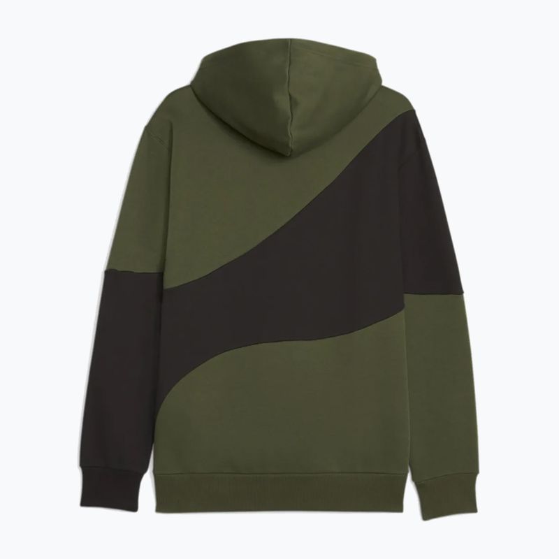 Felpa con cappuccio PUMA Power Cat Uomo mirto 2