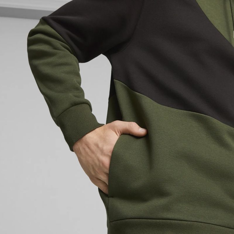 Felpa con cappuccio PUMA Power Cat Uomo mirto 7