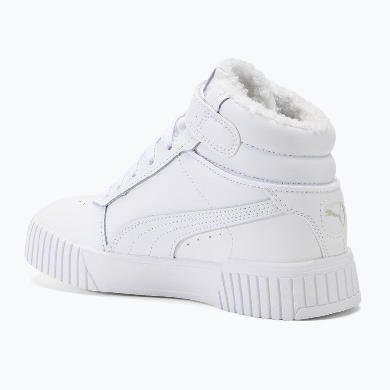 PUMA Carina 2.0 Mid Fur scarpe da bambino puma bianco/grigio svedese 3