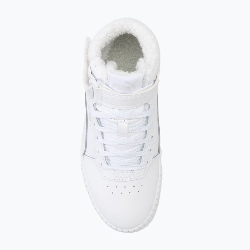 PUMA Carina 2.0 Mid Fur scarpe da bambino puma bianco/grigio svedese 5