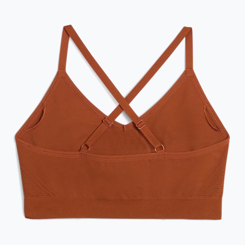 Reggiseno fitness PUMA Move Shapeluxe senza cuciture in teak 2