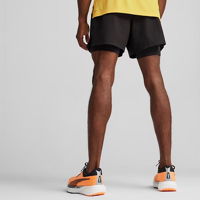 Pantaloncini da corsa PUMA Run Velocity Ultraweave 2in1 da uomo, nero 5