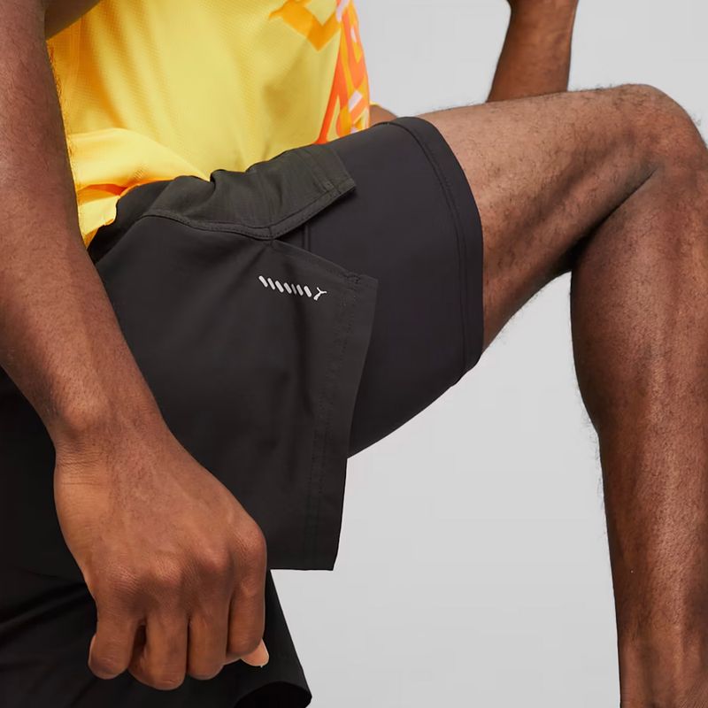 Pantaloncini da corsa PUMA Run Velocity Ultraweave 2in1 da uomo, nero 7
