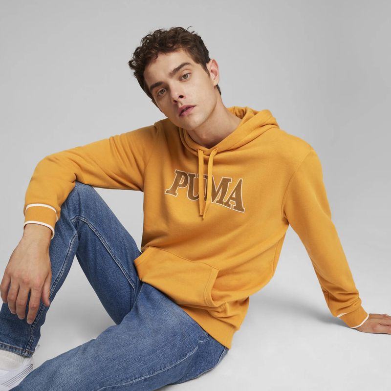 Felpa PUMA Squad Hoodie TR da uomo con cappuccio e tè allo zenzero 3