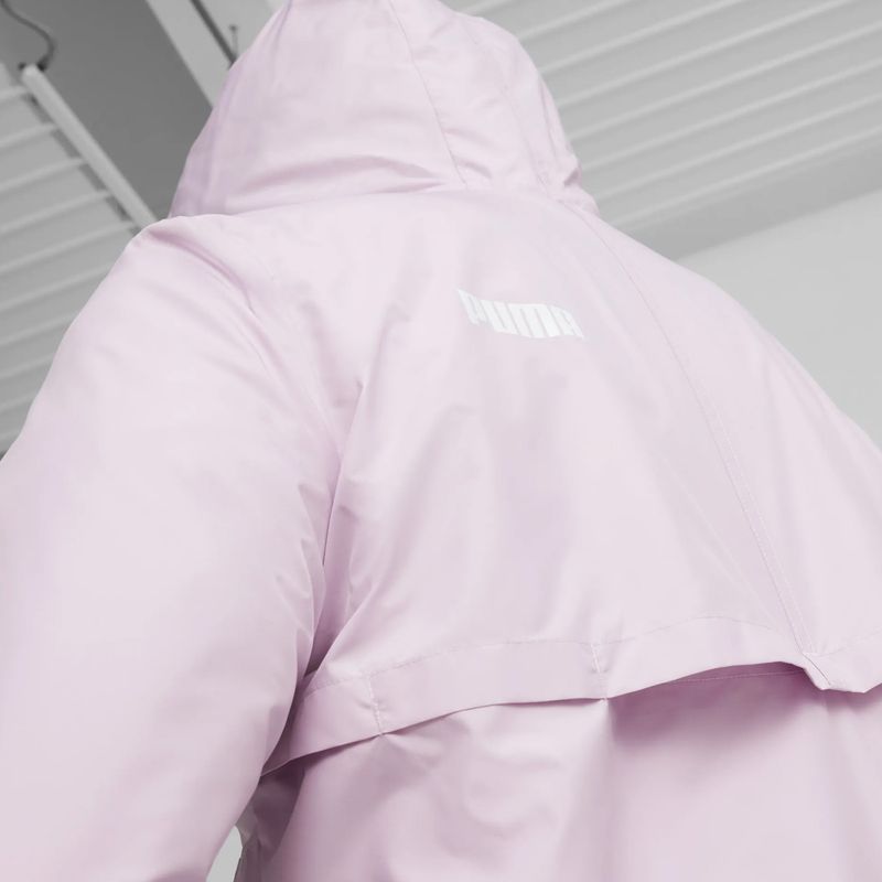 Giacca PUMA ESS Solid Windbreaker Hoodie da donna, nebbia d'uva 7