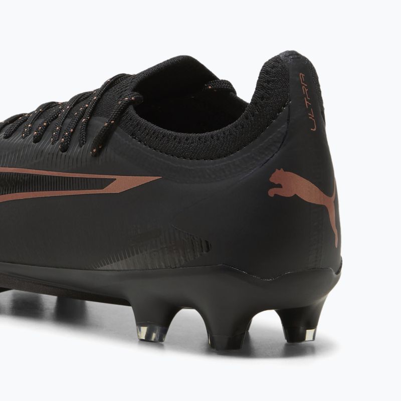 PUMA Ultra Ultimate FG/AG scarpe da calcio puma nero/rame rosa 8