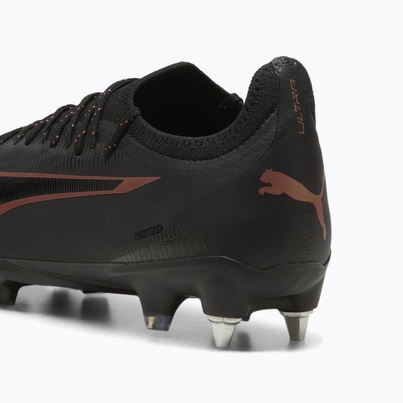 PUMA Ultra Ultimate MxSG scarpe da calcio puma nero / rame rosa 8