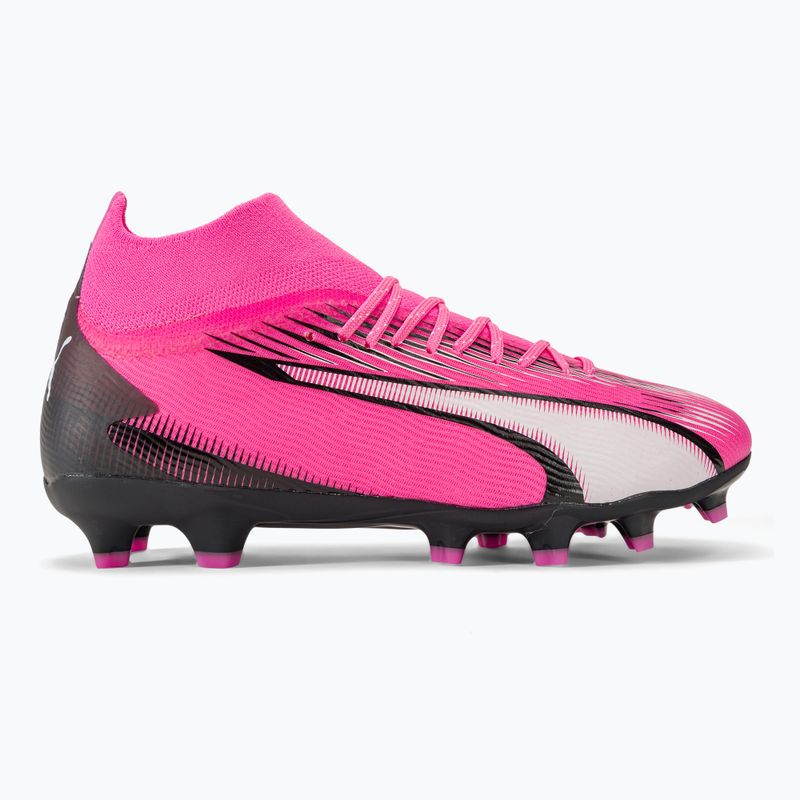 Scarpe da calcio PUMA Ultra Pro FG/AG Jr rosa velenoso/puma bianco/puma nero per bambini 2