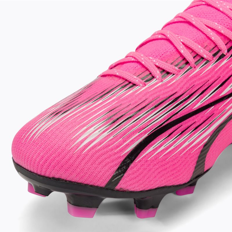 Scarpe da calcio PUMA Ultra Pro FG/AG Jr rosa velenoso/puma bianco/puma nero per bambini 7