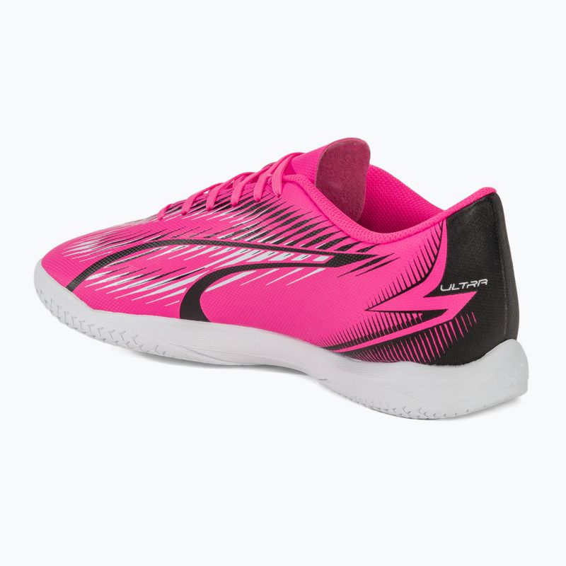 Scarpe da calcio PUMA Ultra Play IT rosa velenoso/puma bianco/puma nero 3