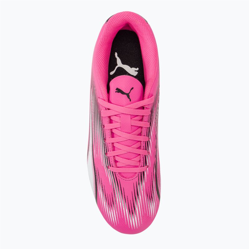 Scarpe da calcio PUMA Ultra Play FG/AG Jr rosa velenoso/puma bianco/puma nero per bambini 5