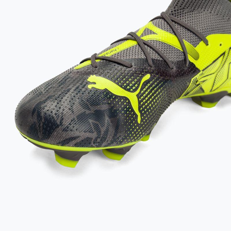 Scarpe da calcio PUMA Future 7 Match Rush FG/AG grigio forte/grigio scuro freddo/elettrico lime 7