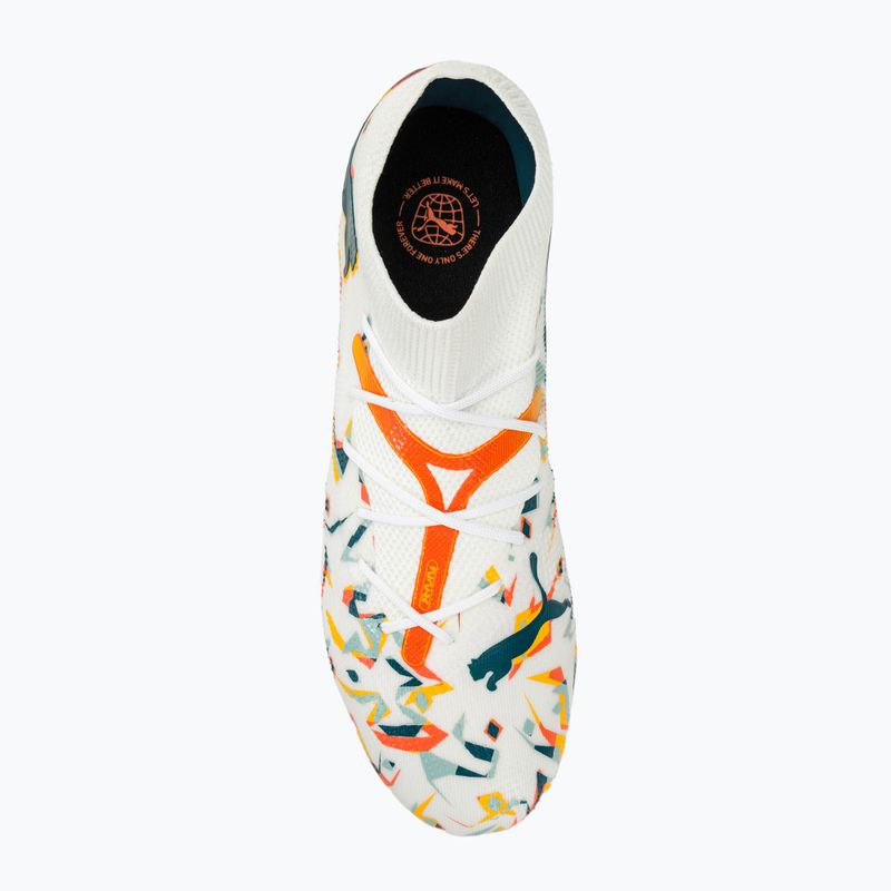 Scarpe da calcio PUMA Future 7 Match Creativity FG/AG white/ocean tropic/turquoise surf/hot heat/sunstream 5