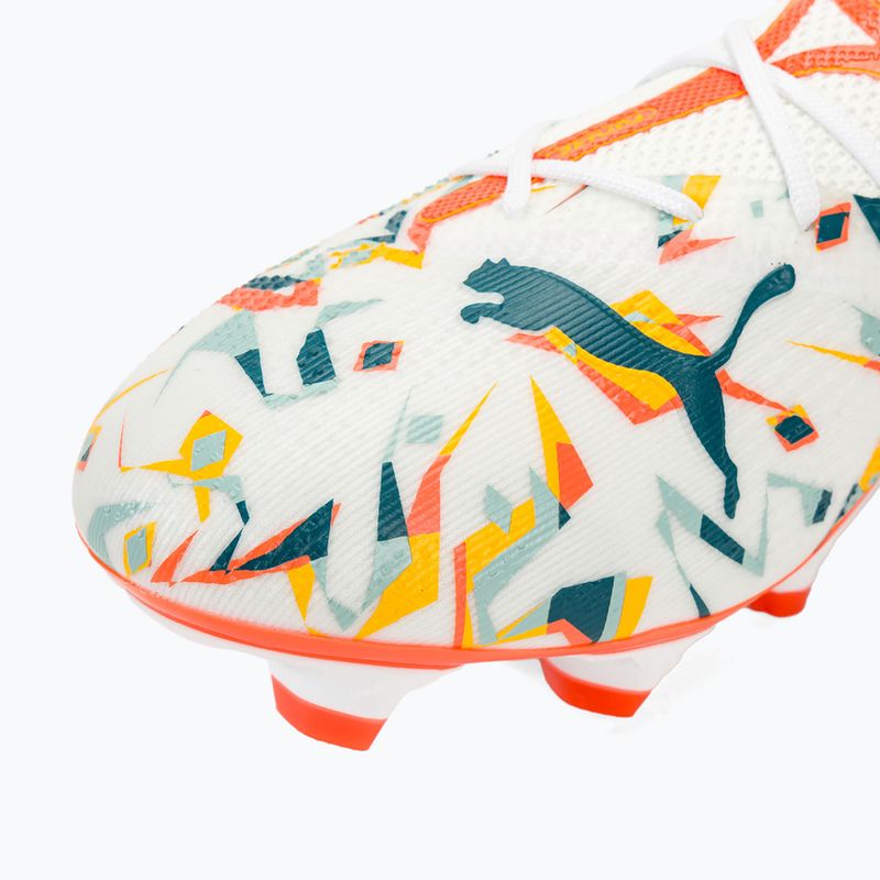 Scarpe da calcio PUMA Future 7 Match Creativity FG/AG white/ocean tropic/turquoise surf/hot heat/sunstream 7