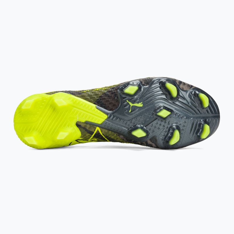 Scarpe da calcio PUMA Future 7 Ultimate Rush FG/AG grigio forte/grigio scuro freddo/elettrico lime 4