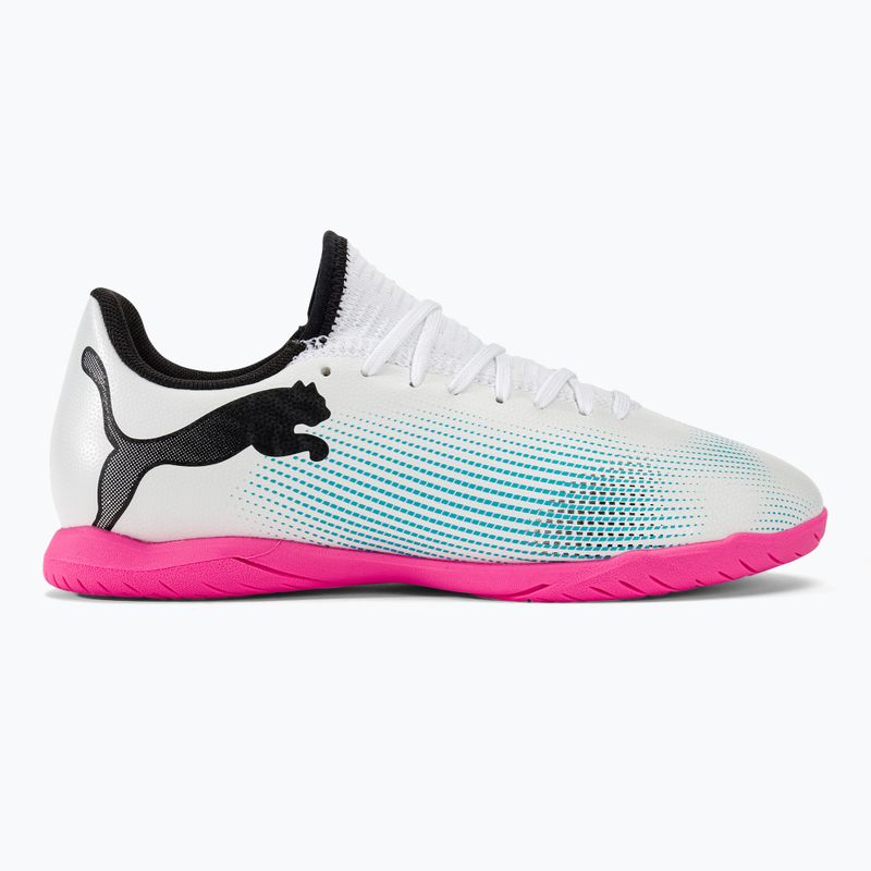 PUMA Future 7 Play IT scarpe da calcio per bambini puma bianco/puma nero/rosa 2