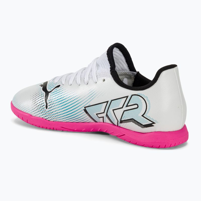 PUMA Future 7 Play IT scarpe da calcio per bambini puma bianco/puma nero/rosa 3