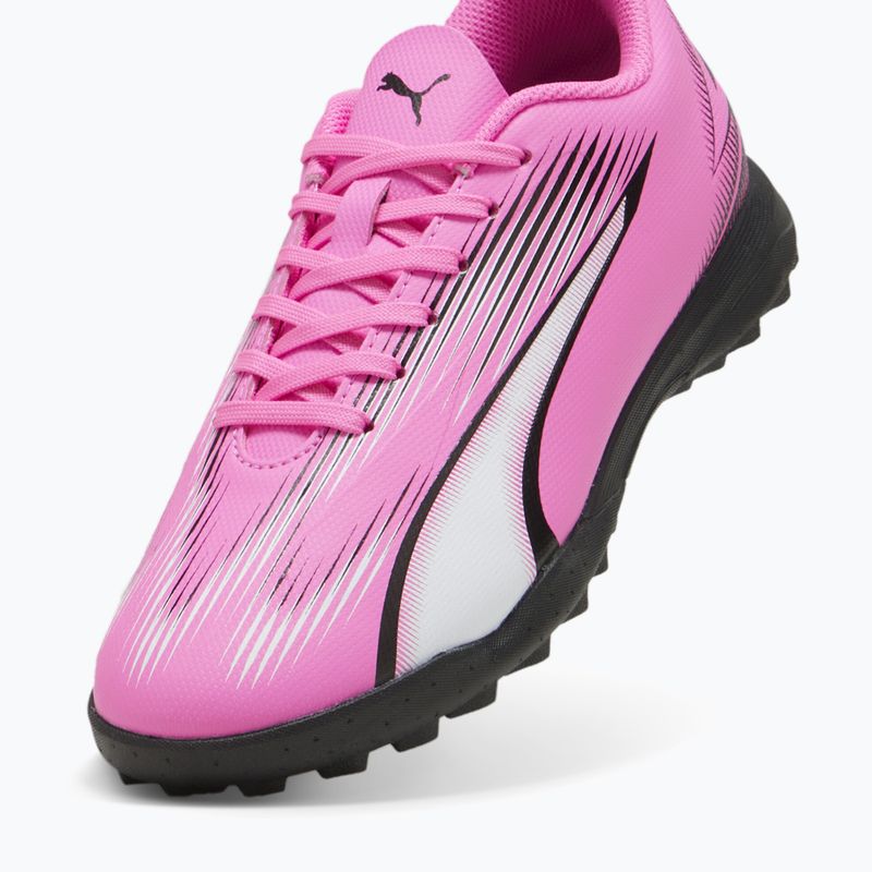 PUMA Ultra Play TT Jr scarpe da calcio per bambini rosa veleno/puma bianco/puma nero 12