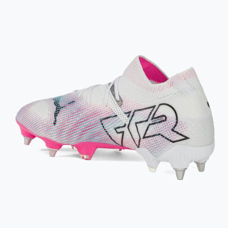 PUMA Future 7 Ultimate MxSG scarpe da calcio puma bianco / puma nero / rosa avvelenato 3