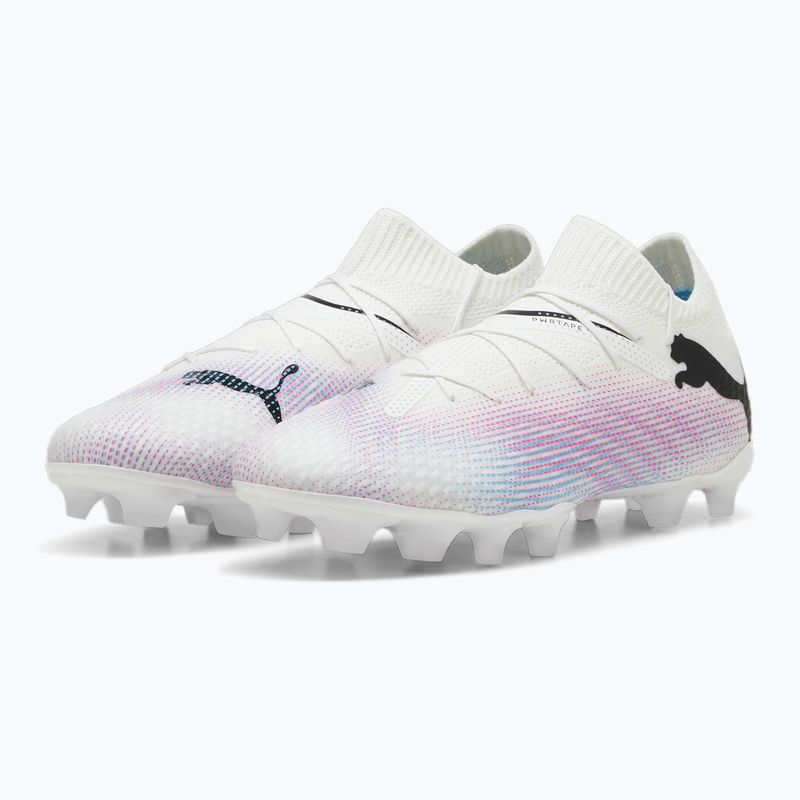 PUMA Future 7 Pro FG/AG Jr scarpe da calcio puma bianco/puma nero/rosa 10