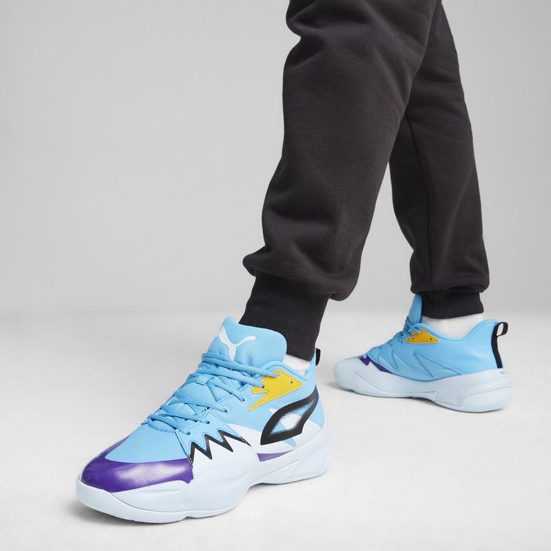 PUMA Genetics scarpe da basket da uomo blu luminoso/blu ghiaccio 4