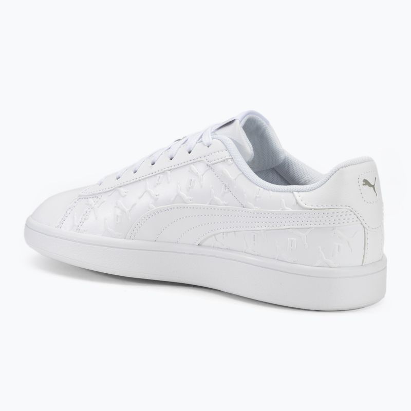 PUMA Smash 3.0 Superlogo scarpe puma bianco/grigio fumo 3