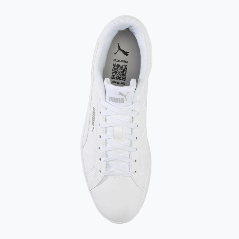 PUMA Smash 3.0 Superlogo scarpe puma bianco/grigio fumo 5