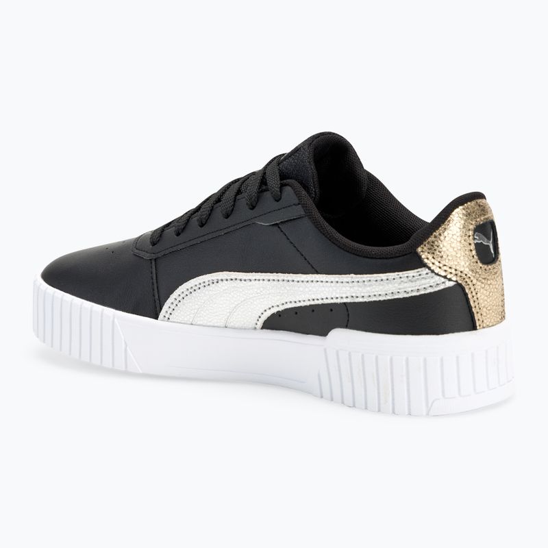 PUMA Carina 2.0 Metallic Shine scarpe da donna puma nero/puma argento/puma oro 3