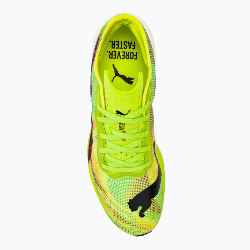 Scarpe da corsa da uomo PUMA Deviate Nitro Elite 2 Psychedelic Rush verde 5