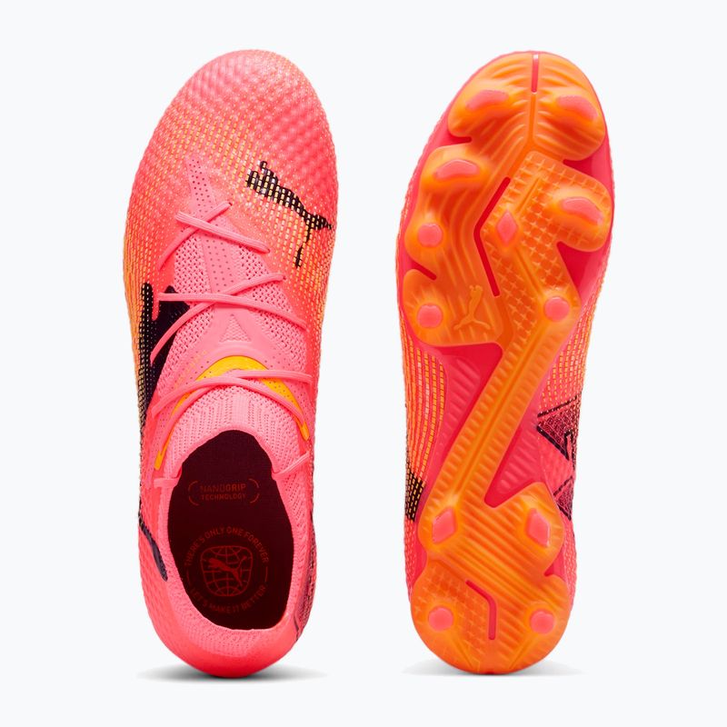 PUMA Future 7 PRO+ FG/AG sunset glow/puma nero/sun stream scarpe da calcio 11