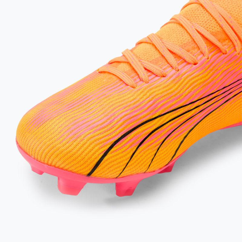 PUMA Ultra Pro FG/AG Jr scarpe da calcio per bambini sunset glow/puma nero/sun stream 7