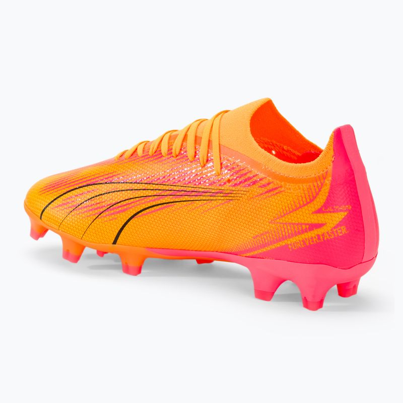 Scarpe da calcio PUMA Ultra Match FG/AG sunset glow/puma nero/sun stream 3