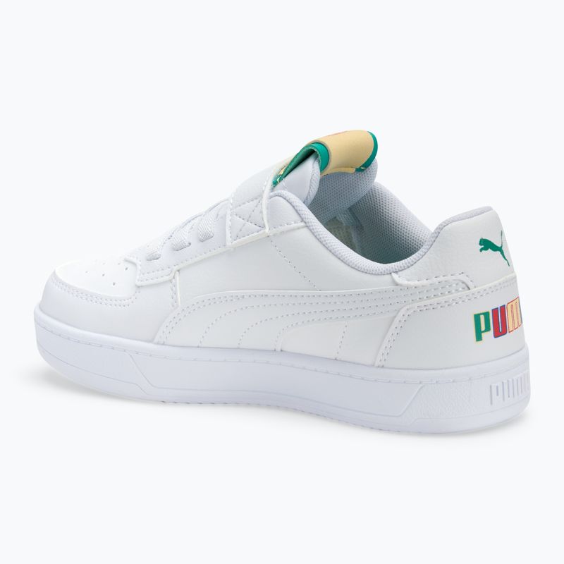 Scarpe da bambino PUMA Caven 2.0 Ready, Set, Better AC+ PS puma bianco/glassa di cobalto/verde scintillante 3