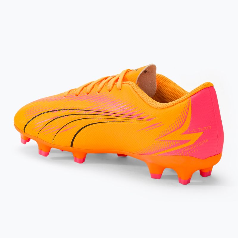 PUMA Ultra Play FG/AG Jr scarpe da calcio bambino sunset glow/puma nero/sun stream 3