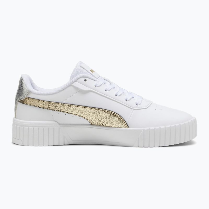 Scarpe da donna PUMA Carina 2.0 Metallic Shine puma bianco/puma oro/puma argento 10