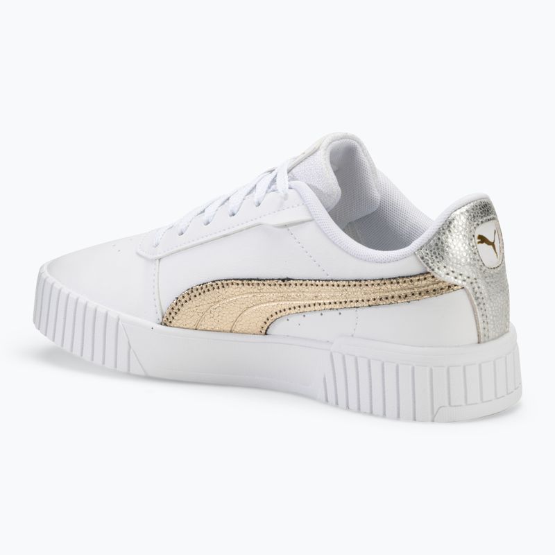 Scarpe da donna PUMA Carina 2.0 Metallic Shine puma bianco/puma oro/puma argento 3