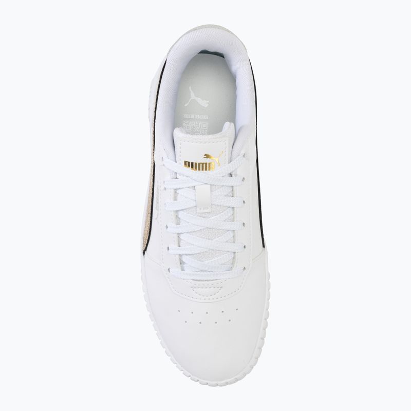 Scarpe da donna PUMA Carina 2.0 Metallic Shine puma bianco/puma oro/puma argento 5