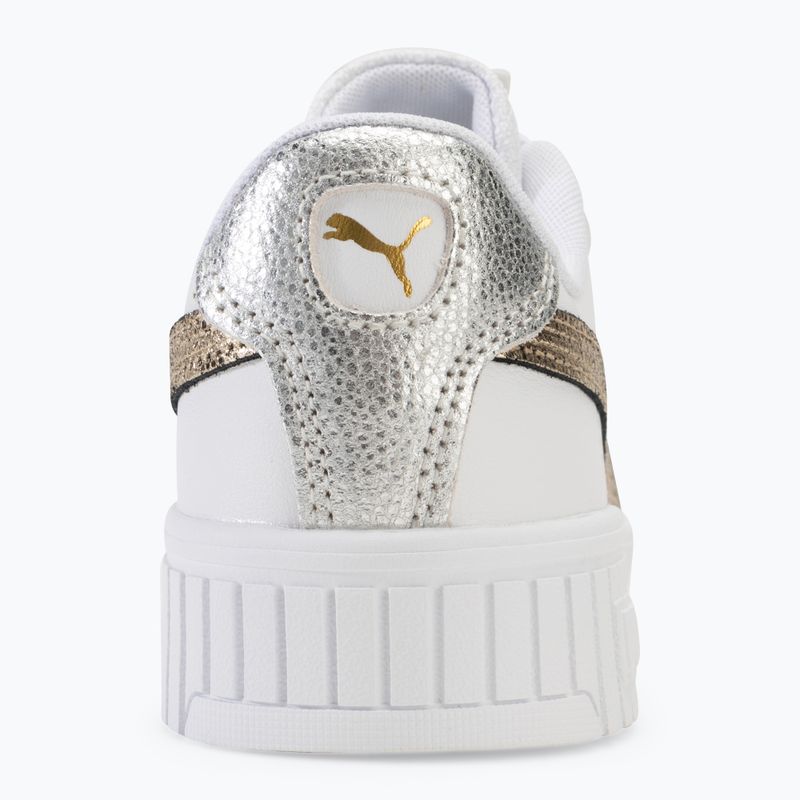 Scarpe da donna PUMA Carina 2.0 Metallic Shine puma bianco/puma oro/puma argento 6