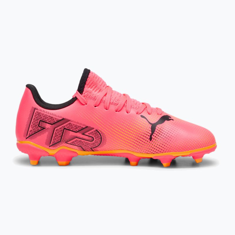 PUMA Future 7 Play FG/AG Jr scarpe da calcio bambino sunset glow/puma nero/sun stream 9