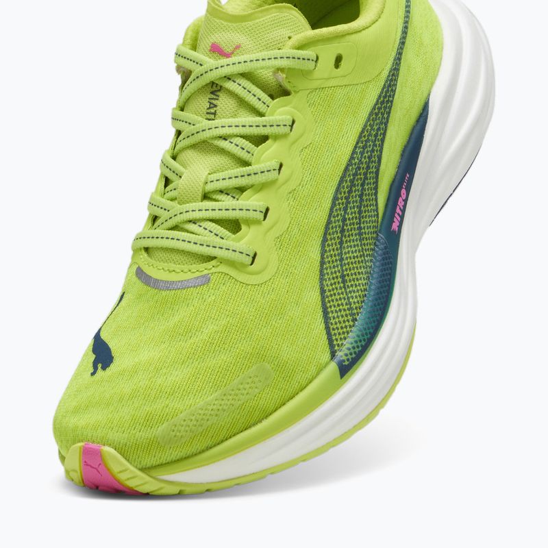 Scarpe da corsa da donna PUMA Deviate Nitro 2 verde 12