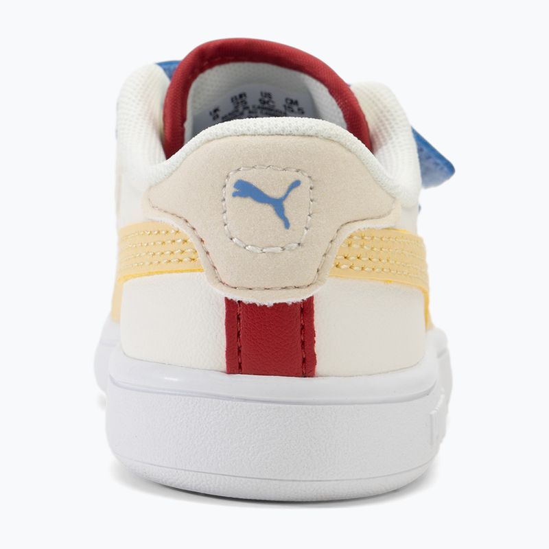 PUMA Smash 3.0 Summer Camp V Inf scarpe da bambino bianco caldo/camomilla/puma bianco 6