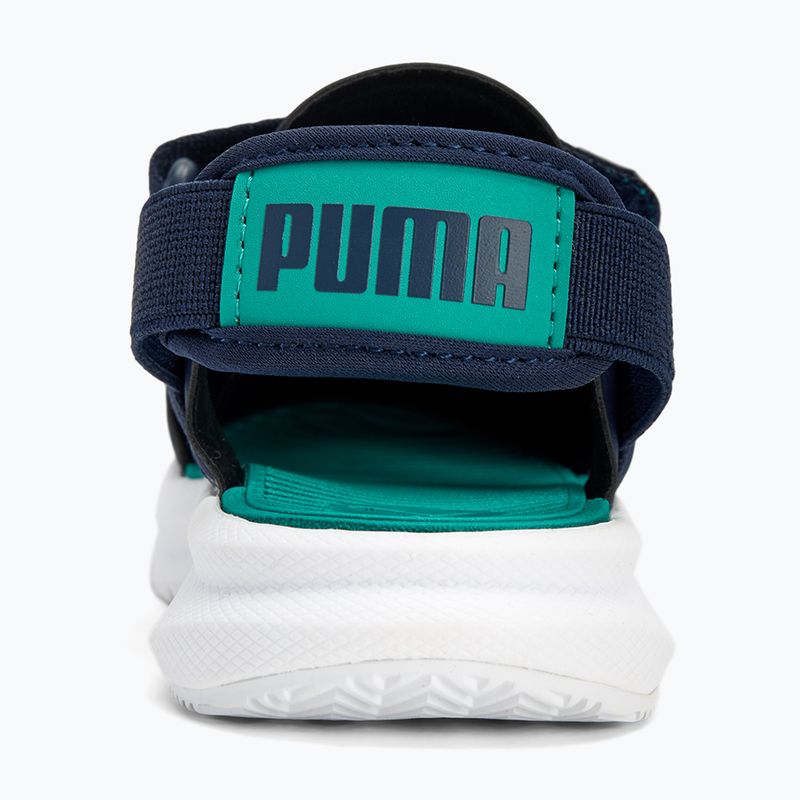 PUMA Evolve AC Inf sandali per bambini puma navy/verde scintillante/puma bianco 6