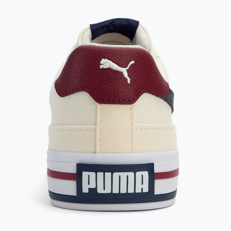 PUMA Court Classic Vulc FS scarpe da bambino bianco caldo/puma marina/mandorla zuccherata 6