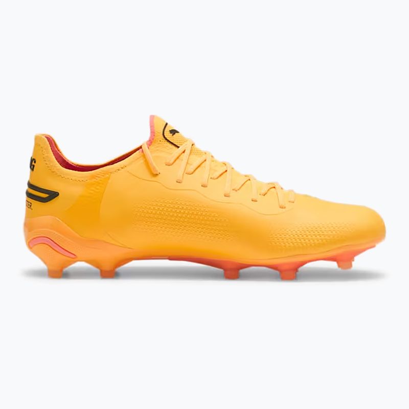 PUMA King Ultimate Fg/Ag sun stream/puma nero/sunset glow scarpe da calcio 9