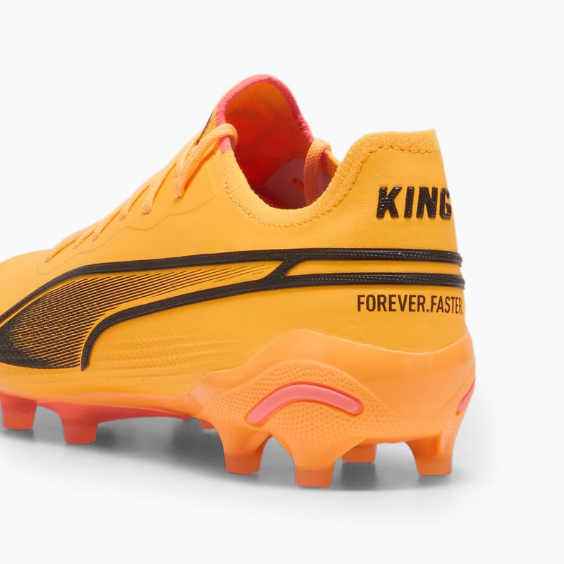 PUMA King Ultimate Fg/Ag sun stream/puma nero/sunset glow scarpe da calcio 13